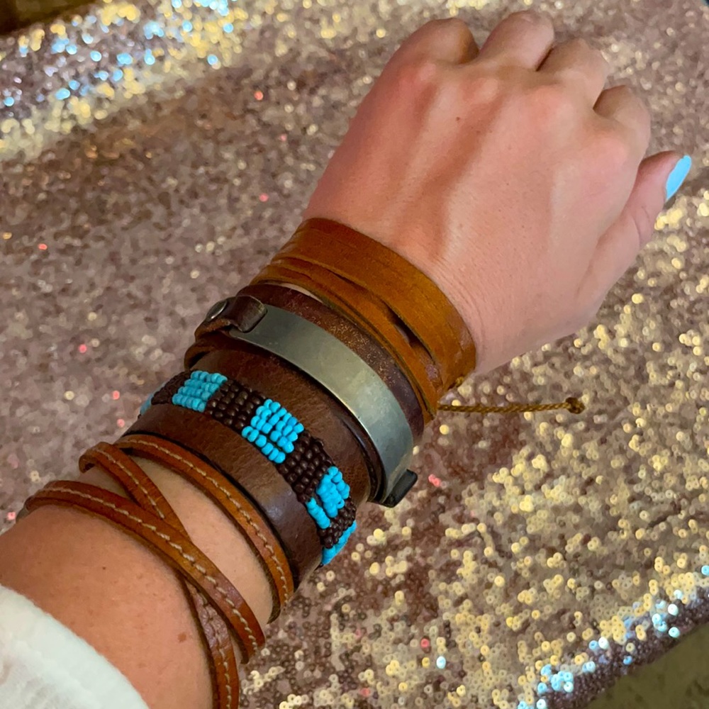 Collection of Leather Cuffs